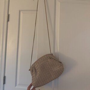 Italian Leather Handwoven Pouch Crossbody Clutch